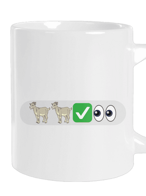 Emoji velký hrnek White