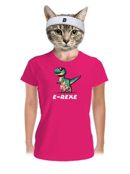 E-Rexe dámské sportovní tričko Neon Pink