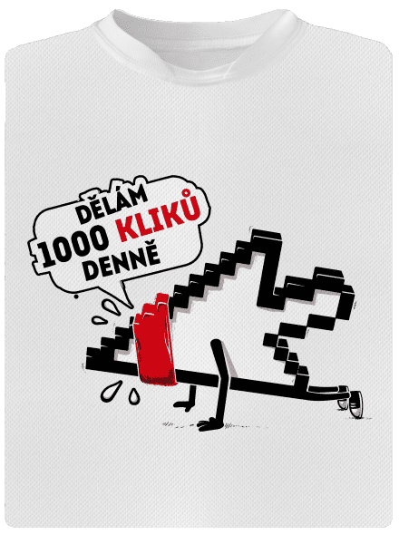 Klikař dětské sportovní tričko White
