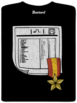 Jízdní řád pánské tričko Black