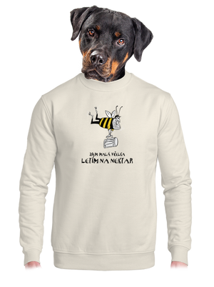 unisex mikina bez kapuce