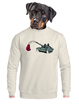 unisex mikina bez kapuce