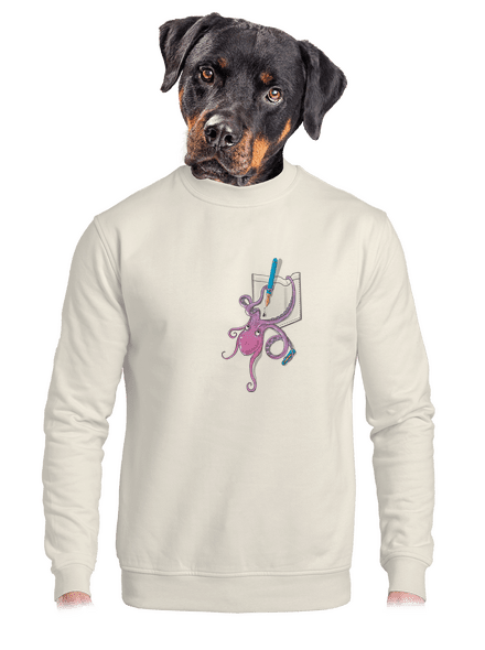 Prostě miluje inkoust unisex mikina bez kapuce Off White