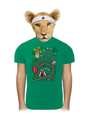 Silnice dětské sportovní tričko Kelly Green Mal