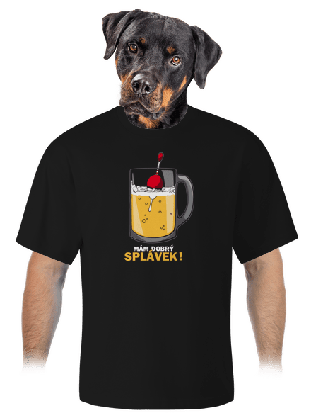 Splávek unisex tričko oversized Black