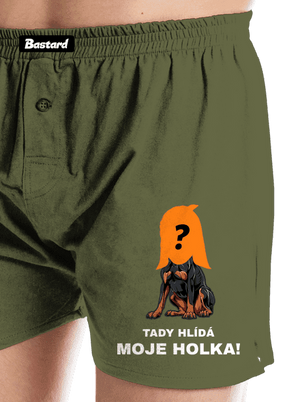 Tady hlídám já pánské trenky Khaki