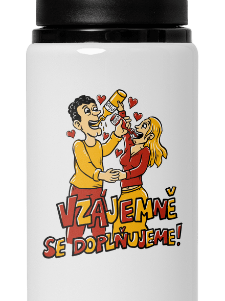 Vzájemně se doplňujeme lahev na vodu White