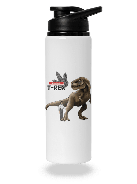 Komisař T-Rex lahev na vodu White