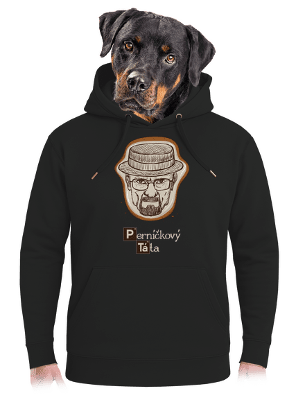 Perníčkový táta a Perníček unisex mikina premium Dark Black