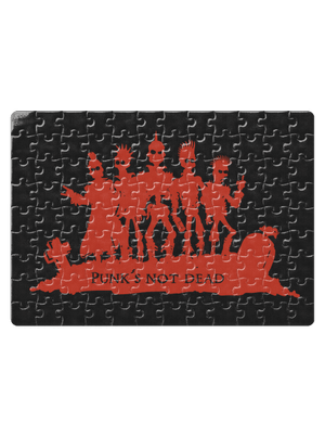 Punks Not Dead puzzle White