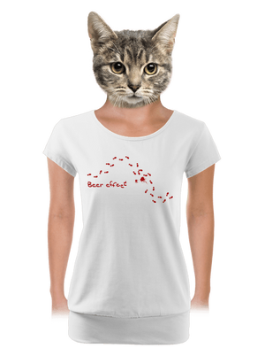 dámské tričko s lemem