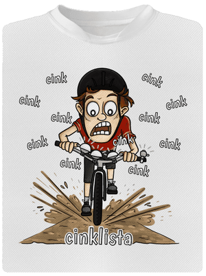 Cinklista dětské sportovní tričko White