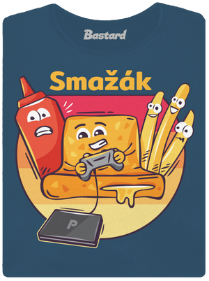 Smažák dámské tričko premium Petrol Blue