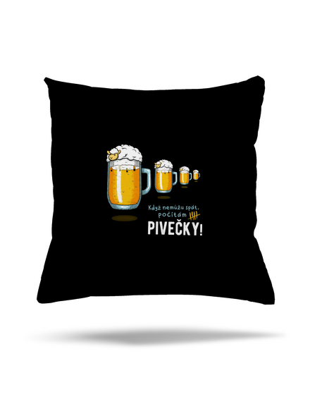 Pivečka polštář Black