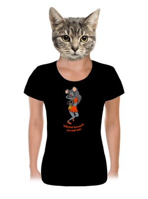 Myška dámské tričko Black