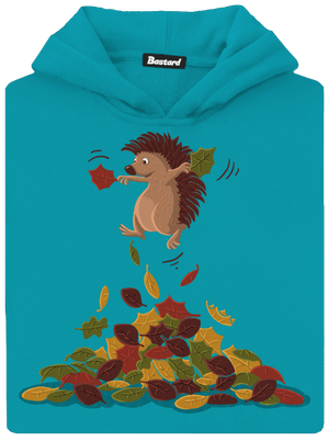 Radost z listí dětská mikina klokanka Hawaiian Blue