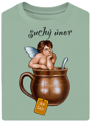 Suchý únor unisex tričko oversized Sage