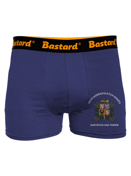 Sbor dobrovolných hasičů s vlastním erbem obce boxerky Blue Navy