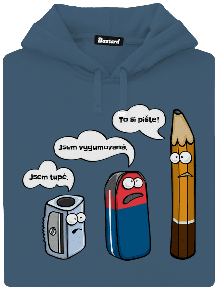 To si pište dámská mikina klokanka Denim