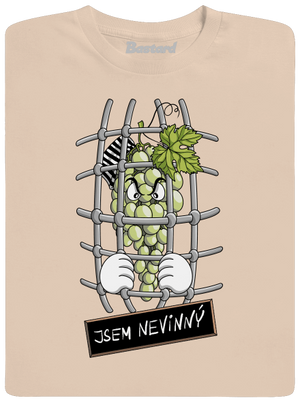 Nevinný Hrozen pánské tričko Sand