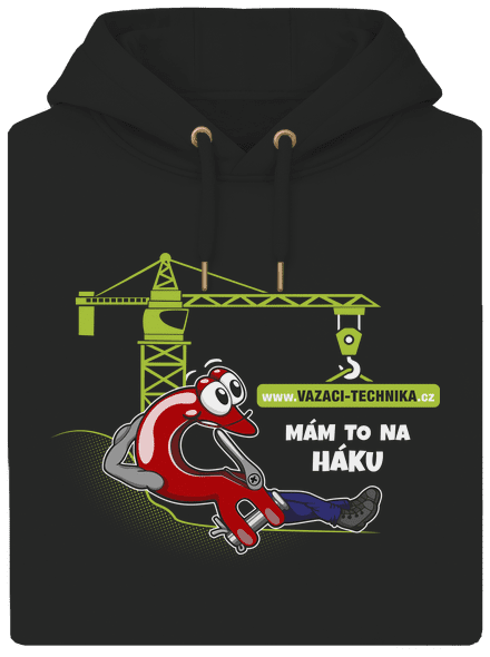 Vázací technika 2 unisex mikina premium Dark Black