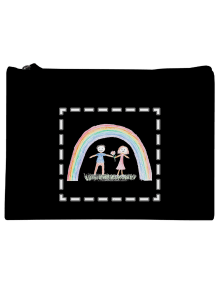 Dětské kresby - nahraj vlastní taštička Black