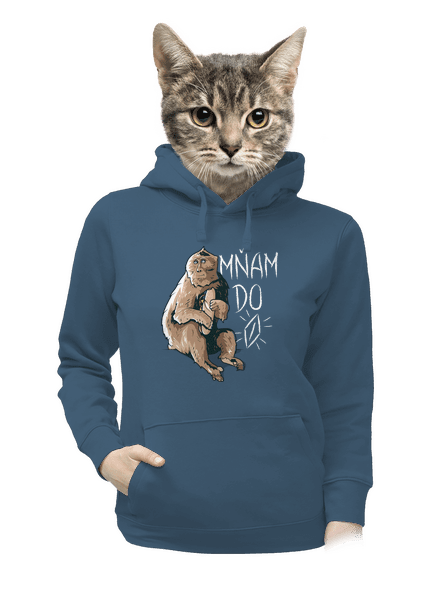 Mňam do p*** dámská mikina klokanka Denim