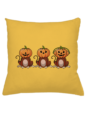 Halloween opičky polštář Yellow Gold