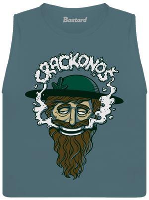 Crackonoš dámské tílko volné Heather Deep Teal