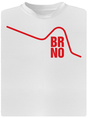 Brno dětské sportovní tričko White