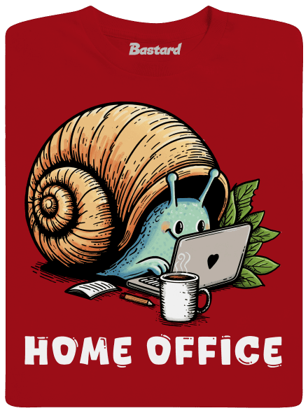 Šnekův home office pánské tričko Red