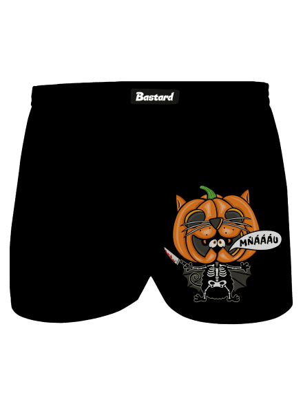 Halloweenská kočička pánské trenky Black