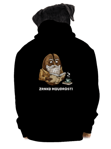 Zrnko moudrosti pánská mikina na zip Black