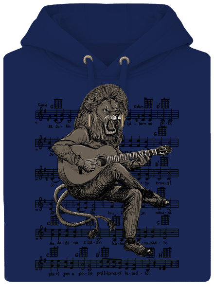 Co Čech, to muzikant unisex mikina premium Navy