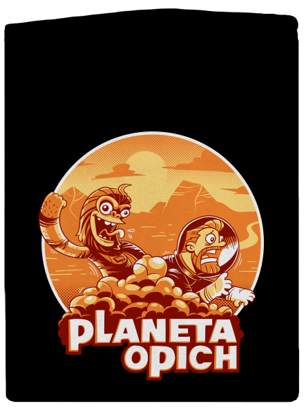 Planeta opich pánská mikina na zip Black