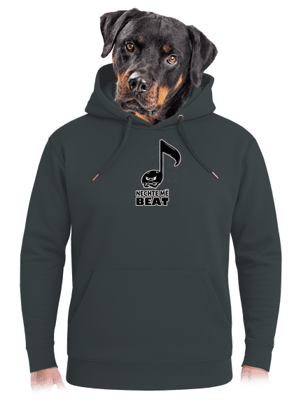 Nechte mě beat unisex mikina premium Charcoal