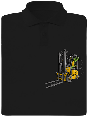 Ještěrka  pánská polokošile Black