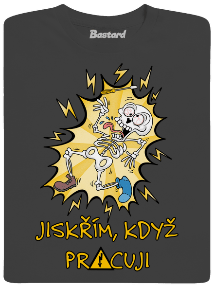Jiskřím pánské tričko Dark Grey