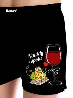 Navždy spolu pánské trenky Black