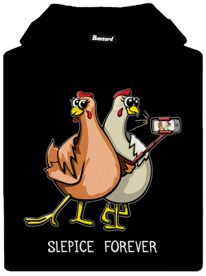 Slepice forever dámská mikina klokanka Black