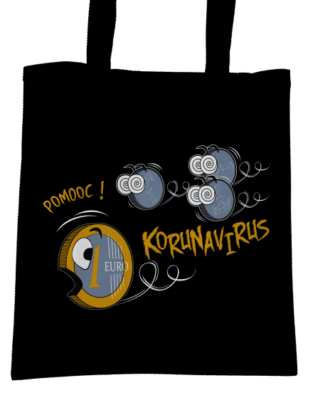 Korunavirus na útěku taška Black