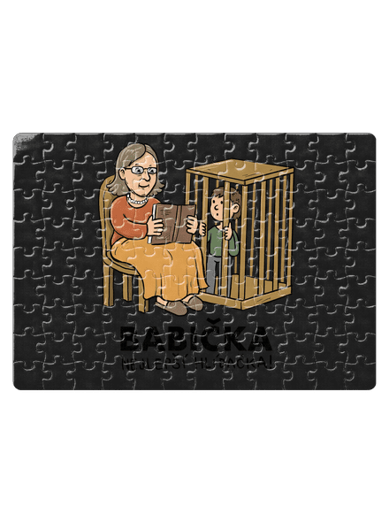 Babička hlídačka puzzle White