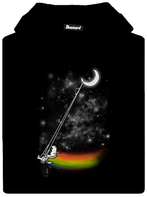 Unicorn Universe dětská mikina klokanka Black