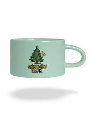 Vánoční smrk hrnek makronka Mint Macaron