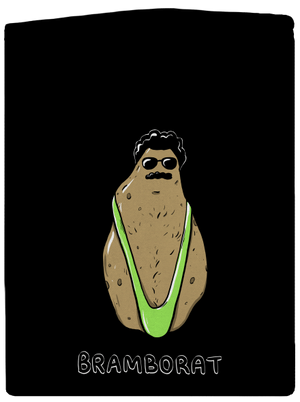 Bramborat pánská mikina na zip Black