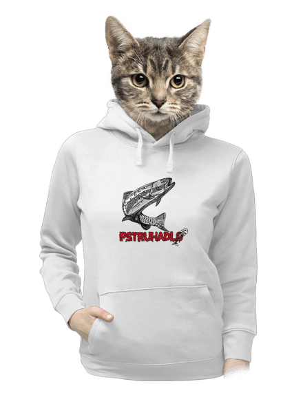 Pstruhadlo dámská mikina klokanka White