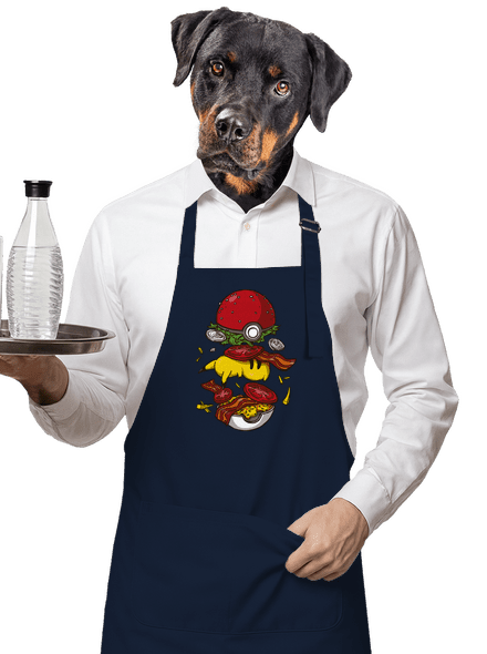 Pokémon burger zástěra Navy