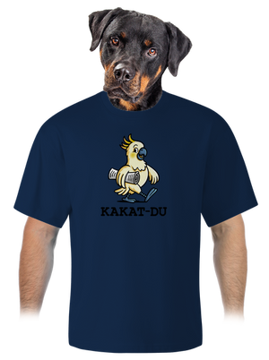 Kakat-du unisex tričko oversized Midnight Blue