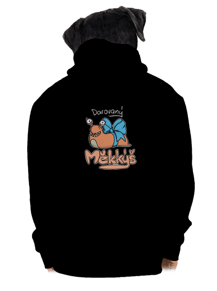Darovaný měkkýš pánská mikina na zip Black