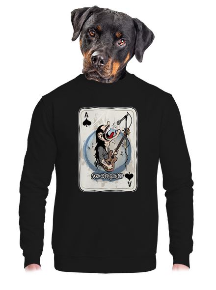 Ace of Spades unisex mikina bez kapuce Black